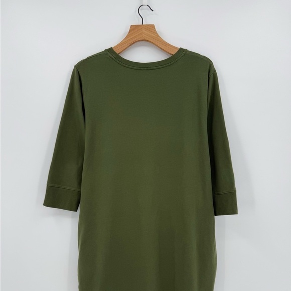 Universal Standard Misa Tie Sweatshirt Dress in Green Size M or US 18-20 - Picture 11 of 11